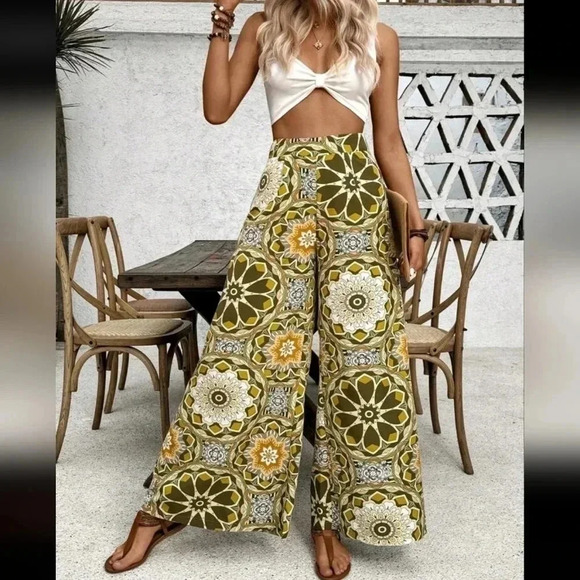 Women Irregular Print Casual Vacation Style - Picture 4 of 6